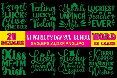 St Patricks Day Svg Bundle Vol 1 Bundle · Creative Fabrica