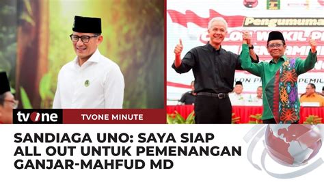 Sandiaga Uno Tanggapi Soal Terpilihnya Mahfud Md Jadi Cawapres Ganjar