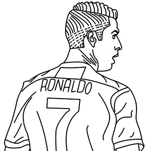 Desenhos De Cristiano Ronaldo Para Colorir Bora Colorir