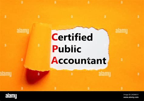 Cpa Certified Public Accountant Symbol Concept Words Cpa Certified