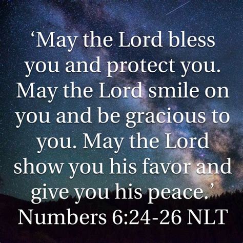 Numbers 624 26 ‘may The Lord Bless You And Protect You May The Lord