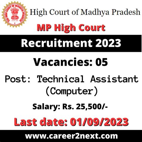 MP High Court Recruitment 2023 05 Posts