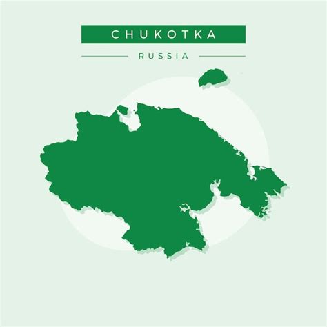 Premium Vector | Vector illustration vector of chukotka map russia