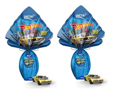 Kit 2 Ovos De Páscoa Hot Wheels 166g Frete grátis