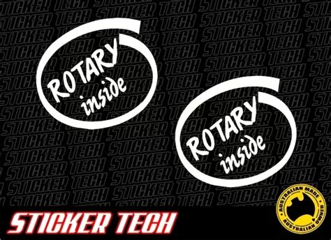 ROTARY INSIDE DELL Sticker Decal Suits Mazda Rotor 13B 12A R100 Rx2 Rx3