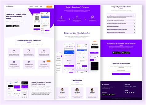 Fintech App Landing Page Figma