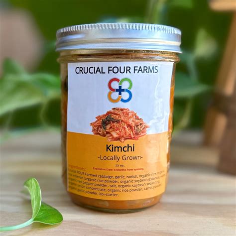 Organic Probiotic Kimchi – Crucial FOUR | Feel Limitless with the Four ...