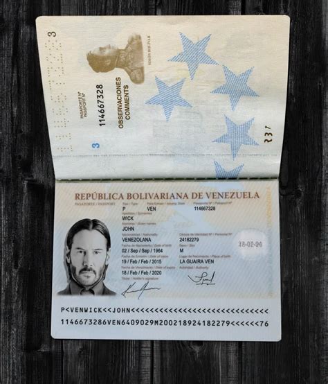 Venezuela Passport Template – Telegraph