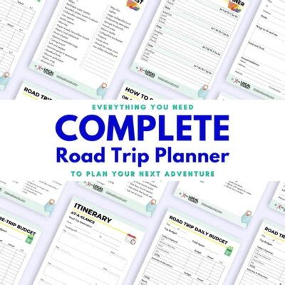 printable road trip planner    vacation