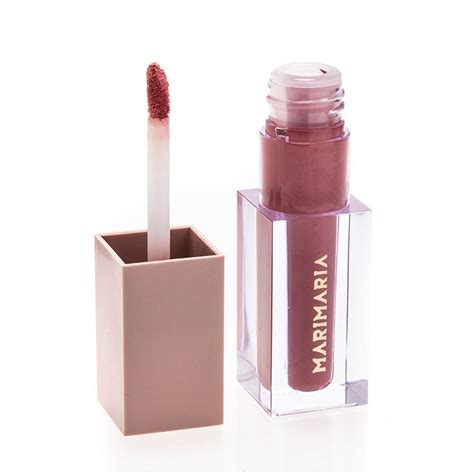 Batom L Quido Matte Rose Nude Mari Maria Textura Aveludada