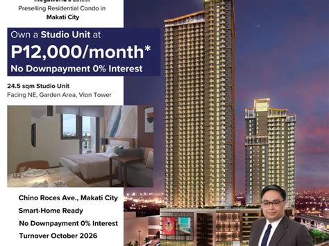 Condo In Makati For Sale Vion West Vion Tower Megaworld Preselling