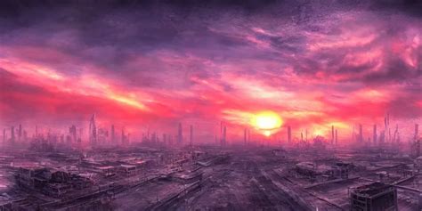 Nuclear Winter Jakarta City Near Future Fantasy Stable Diffusion