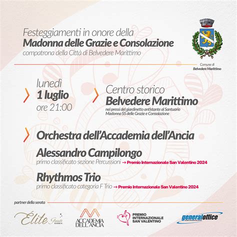 Accademia - 🎶 𝐂𝐎𝐍𝐂𝐄𝐑𝐓𝐎 in onore della Madonna delle Grazie e