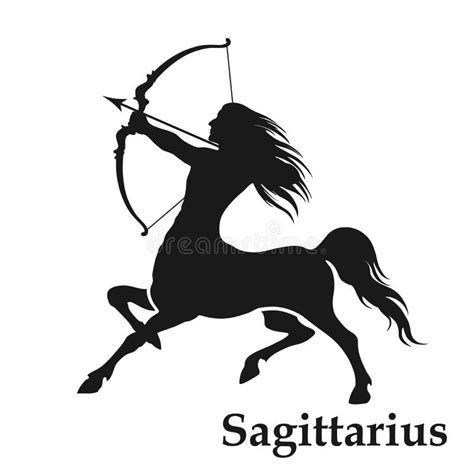 Sagittarius Zodiac Sign Symbol Horoscope Icon Stock Vector