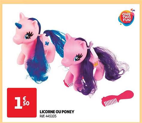 Promo Licorne Ou Poney Chez Auchan ICatalogue Fr