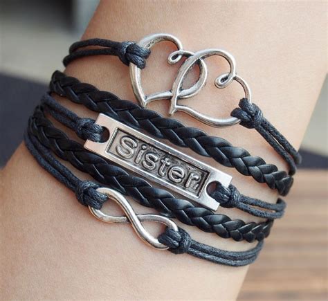 Sister Bracelets Infinity Heart Friendship Bracelets For Girl Full