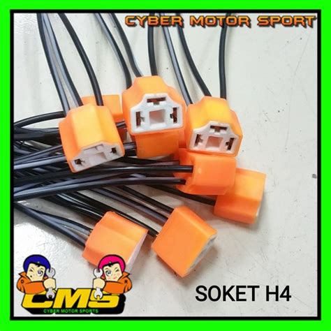 Jual Soket Lampu H4 Universal Soket Lampu Ceramic Headlamp Soket