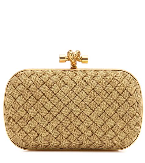 Bottega Veneta Knot Box Clutch In Metallic Lyst