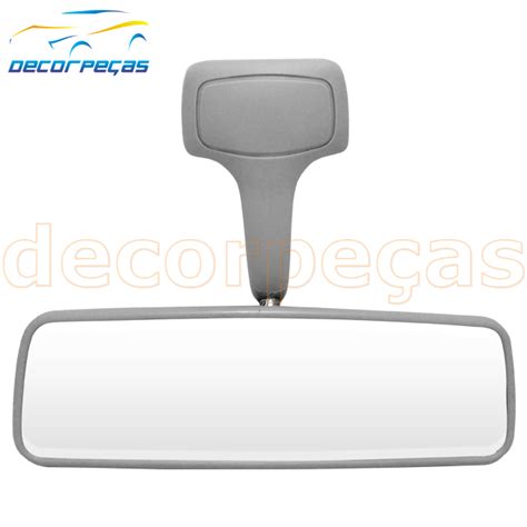 Retrovisor Interno Gol Parati Saveiro G3 G4 2000 A 2008 Cinza Metagal