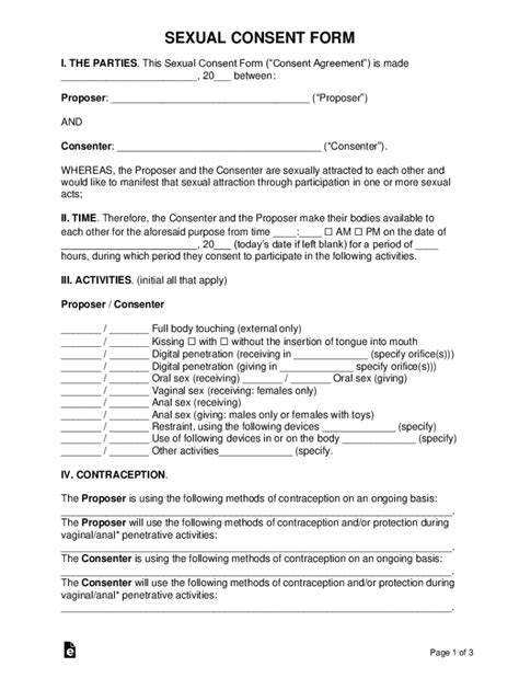 2021 2025 Sexual Consent Form Fill Online Printable Fillable Blank