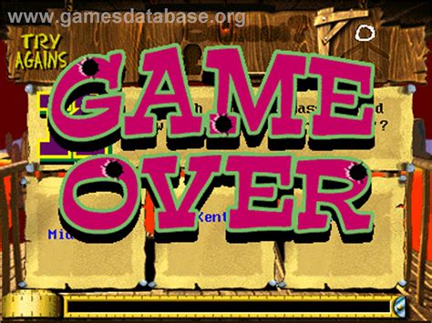 Hangman Arcade Artwork Game Over Screen