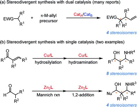 Two Conceptually Distinct Stereodivergent Syntheses With Dual Catalysis