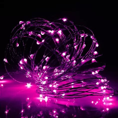 Fio De Fada Led Decora O Cord O De Luz Metros Rosa Mercadolivre