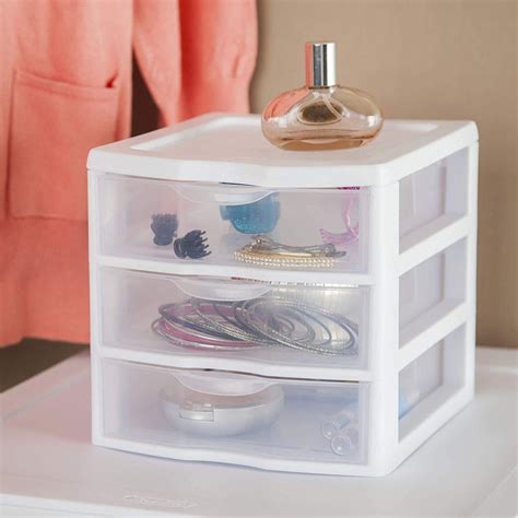 sterilite  drawer mini drawer unit white soko
