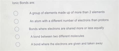 Solved Valence Shells are: The outer most shell of electrons | Chegg.com