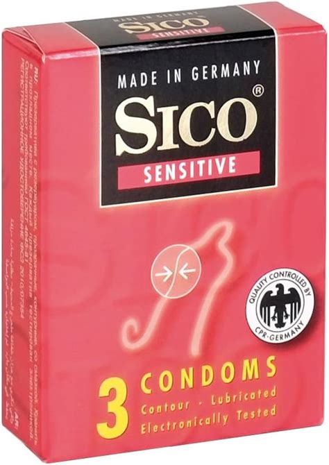 Sico Sensitive Condones L Tex De Caucho Natural Recubrimiento