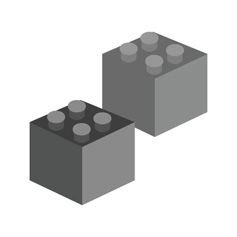 Blocks I Flat Greyscale Icon 15653416 Vector Art At Vecteezy