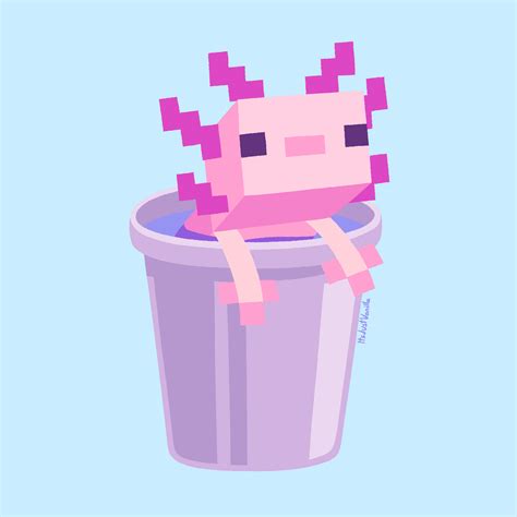 Minecraft Axolotl Anime