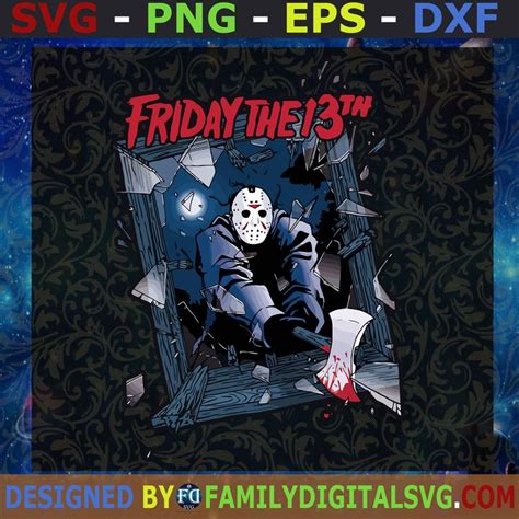 Jason Voorhees Svg Friday 13th Svg Horror Movie Killers Svg Premium