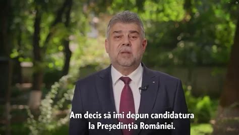 Marcel Ciolacu își anunță candidatura la prezidențiale