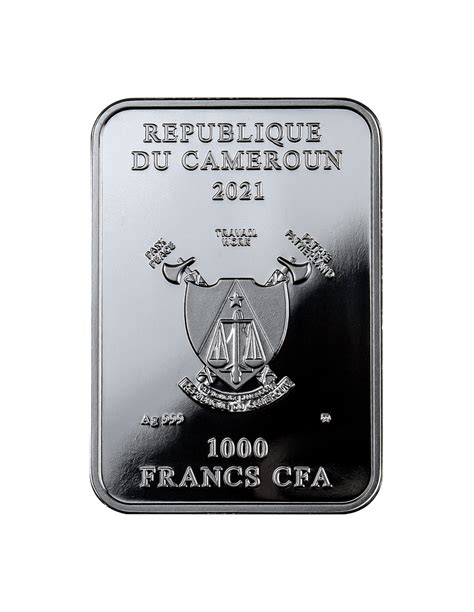 Fortune Tarot Silver Coin 1000 Francs Cameroon 2021 Coins And More