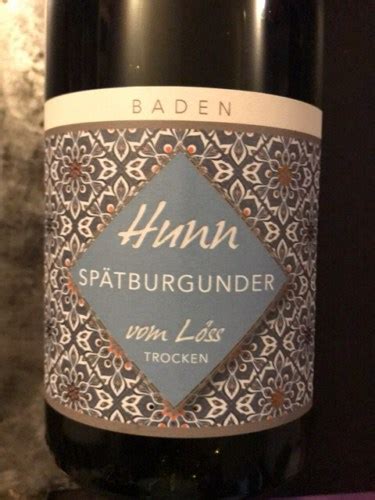 Weingut Kilian Hunn Vom Löss Spätburgunder Trocken Vivino