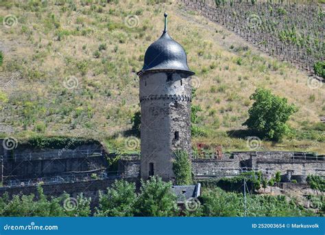 Zell An Der Mosel Germany Runder Turm Stock Photo