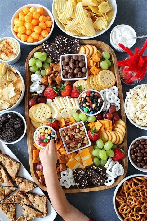 Sweet And Salty Snack Board The Perfect Party Food For Easy