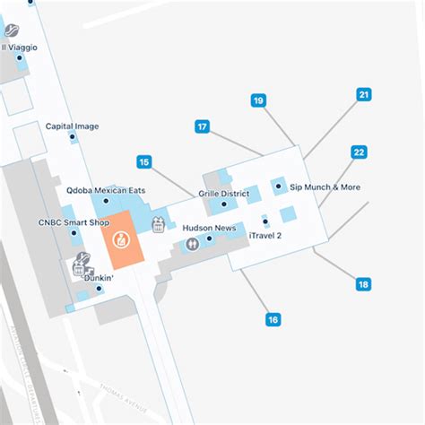 Reagan National Airport Terminal B Map Guide