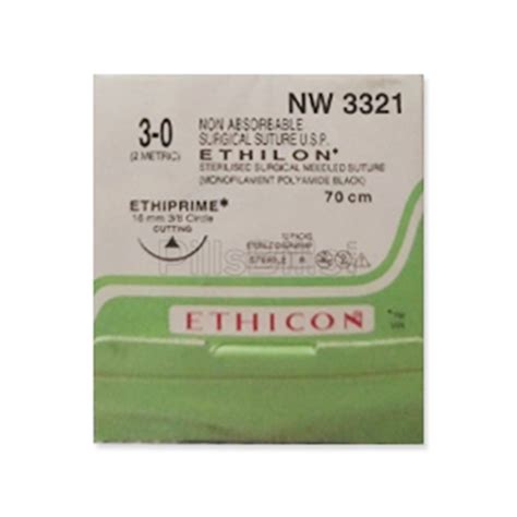 Buy Johnson And Johnson Ethicon Ethilon Non Absorbable Surgical Suture 3