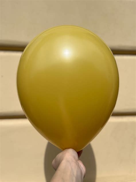 Balony Lateksowe Kalisan Retro Mustard Musztardowe O Matko Balony