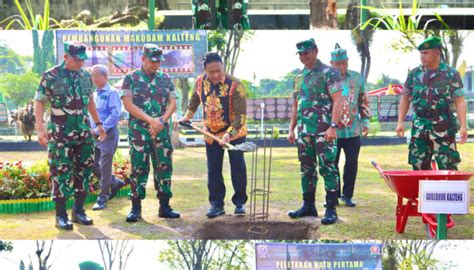 Pangdam Tanjungpura Dan Wakil Gubernur Letakkan Batu Pertama