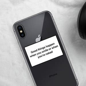 Good Things Happen When You Smile Or When You Re Naked IPhone Case Aesthetic Artsy Phone Case