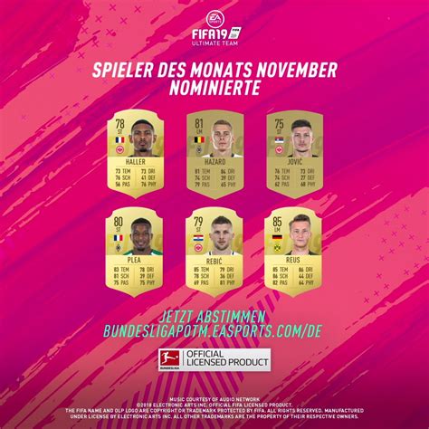 Fifa Annunciati I Canditati Al Potm Di Novembre Della Bundesliga