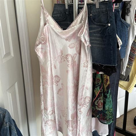 Vintage Floral Lingerie Slip Dress Size L Buy Depop