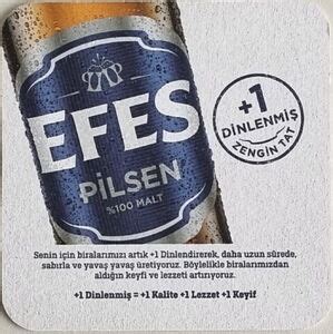 Posavasos de Cerveza Efes Pilsen Efes Biracılık ve Malt Sanayii A S