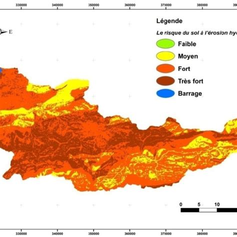 Carte des pentes Carte d occupation des sols L érosion hydrique