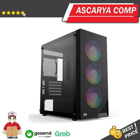 Jual PCCOOLER C3 B310 M ATX Casing Gaming Free 4 FAN RGB Kota