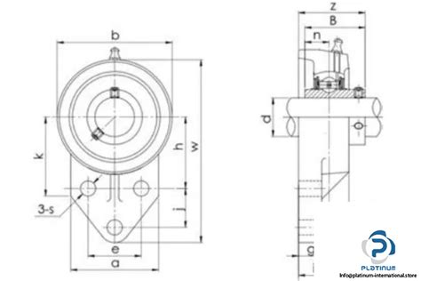 SS UCFB207 THREE BOLT FLANGE BRACKET UNIT Platinum International