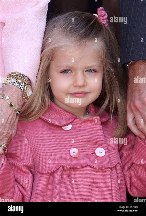 Princess Leonore Of Spain Attends An Easter Sunday Church Service At